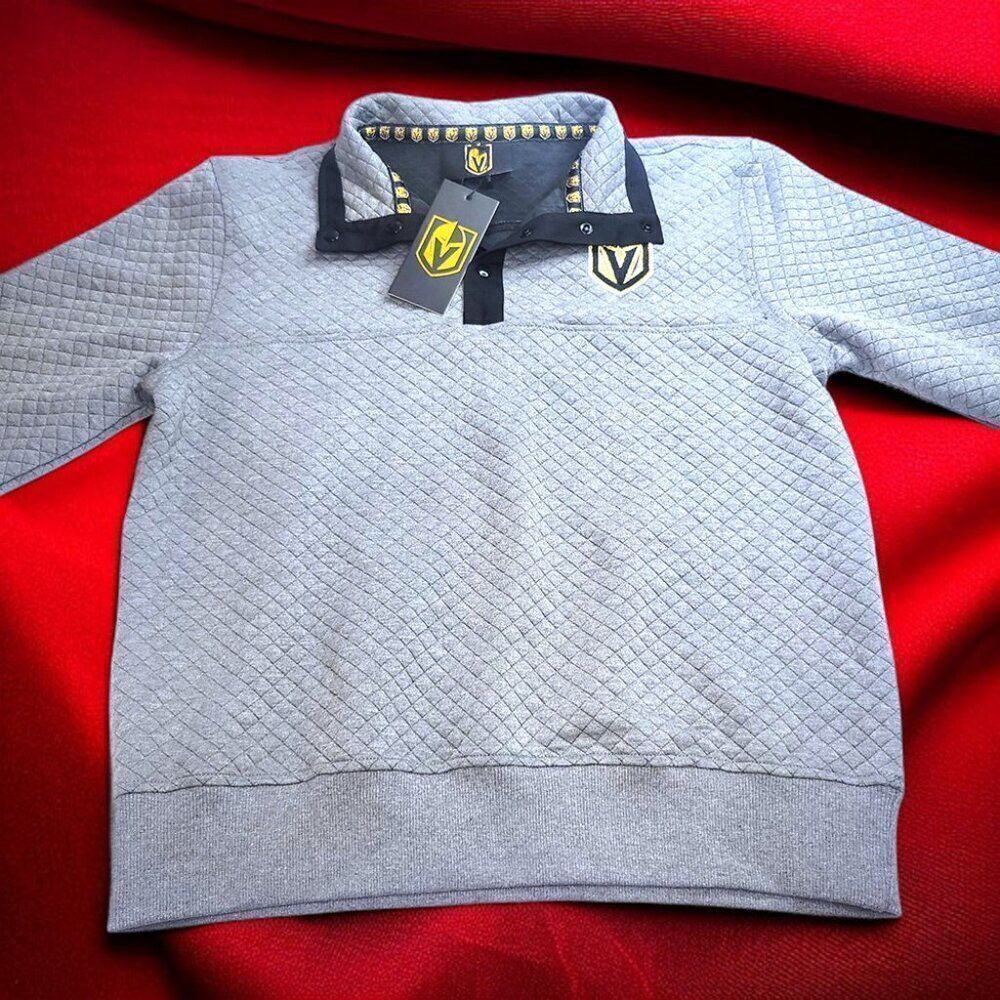 Vegas Golden Knights Quilted Pullover Sweatshirt NHL Hockey